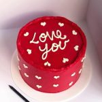 Romantic Red Cake